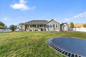 Included underground trampoline