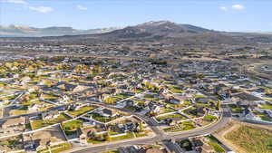 Bird's eye view featuring a mountain view