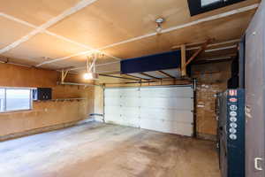 Garage with electric panel