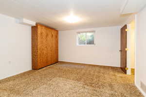 Empty room with carpet