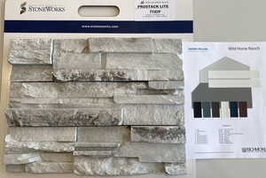 Exterior Stone and Colors for this home.