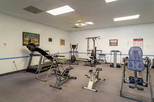 Workout area inside Community Gym