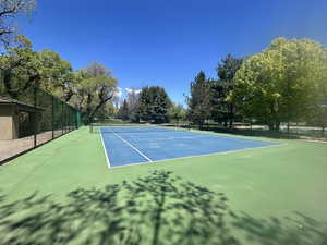 View of tennis/pickleball courts