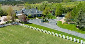 Bird's eye view of property