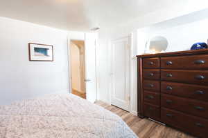 Bedroom featuring light hardwood / wood-style floors