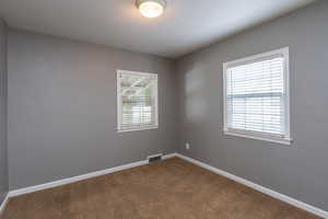 View of carpeted empty room