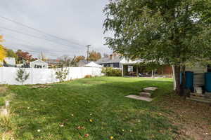 View of yard with a patio area