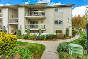 View of condo balcony located on second floor