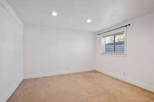 View of carpeted empty room