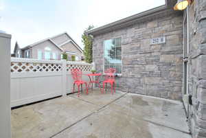 View of patio