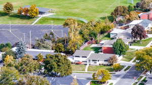 Birds eye view of property