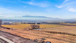 View of mountain feature with a rural view