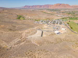 Bird's eye view featuring a mountain view