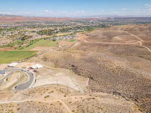 Bird's eye view featuring a mountain view