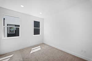 View of carpeted empty room