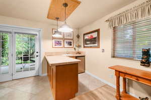 Wet Bar And French Door