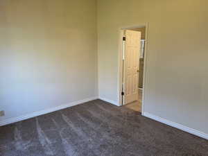 View of carpeted empty room