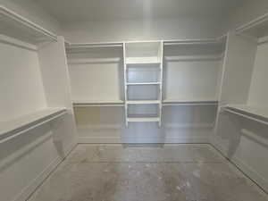 View of spacious closet