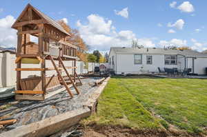 View of yard featuring a patio area