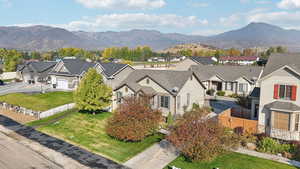 Exterior space with a mountain view