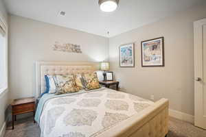 Bedroom featuring carpet flooring