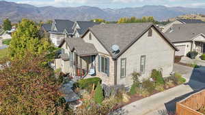 Bird's eye view featuring a mountain view