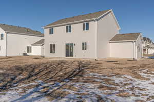 View of snow covered house