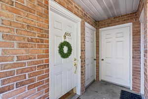 View of entrance to property