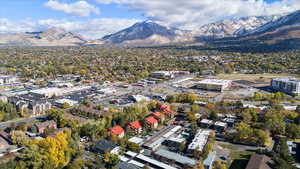 Bird's eye view featuring a mountain view