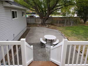 View of Patio from Deck