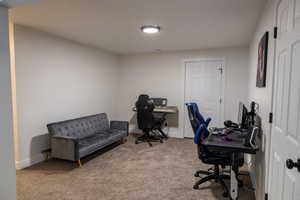 bonus/office area next to the family room