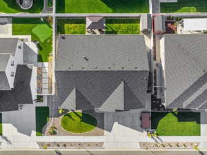 Birds eye view of property