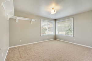 Spacious bedroom 2 with view of mountain