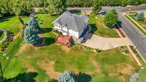 Birds eye view of the house