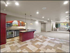 Basement full kitchen