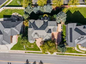 Top down drone view