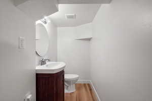 1/2 bathroom in basement