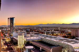 View of city with a mountain view