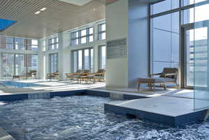 View of hot tub in the Regent building, access included but in a different building