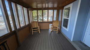 Screened porch to relax after a day on the lake.