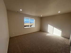 View of carpeted empty room