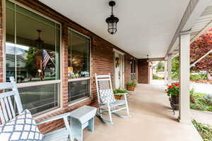 View of patio / terrace featuring covered porch