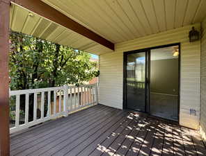 Covered Deck off of main bedroom