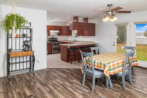 Dining room/kitchen