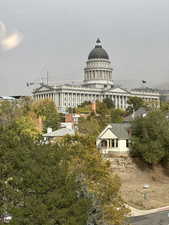 View of State Capitol from balcony