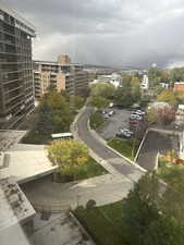 Birds eye view of guest parking from condo