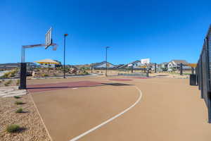 View of basketball court