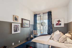 Bedroom featuring carpet flooring