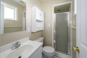 Attached bathroom to level 1 bedroom