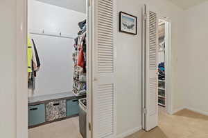 Large, dual walk-in closets.